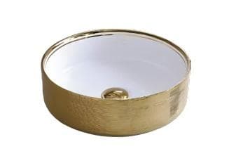Ivory Gold Basin Round