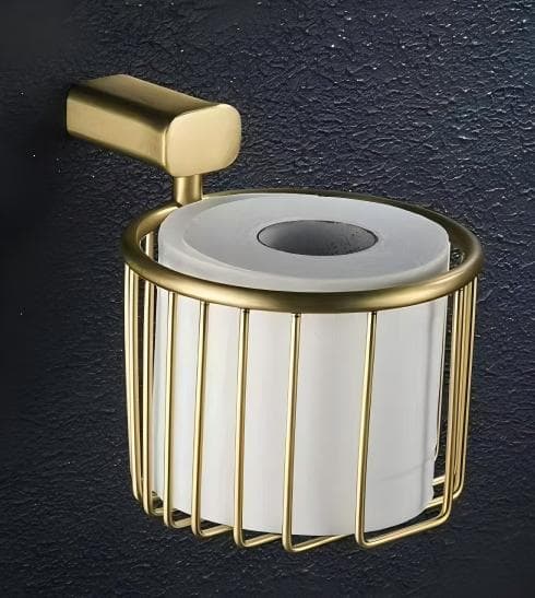 Brushed Gold Basket Bin