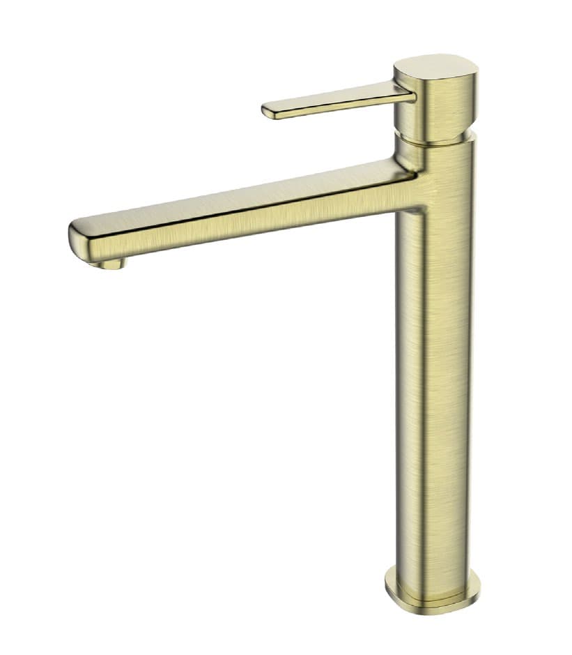 Brushed Brass High Rise Mixer