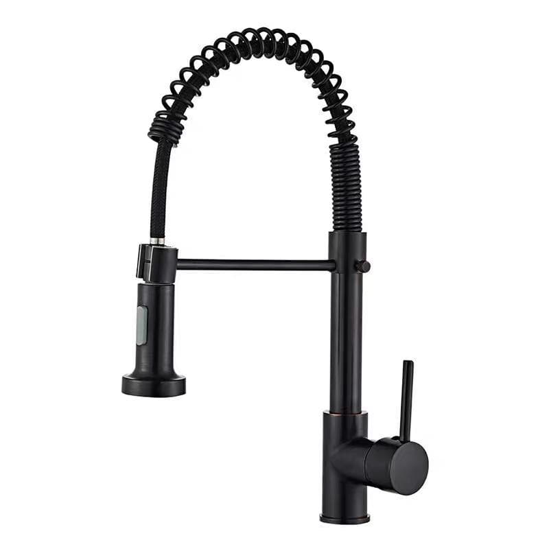 Retractable Kitchen Sink Mixer Black